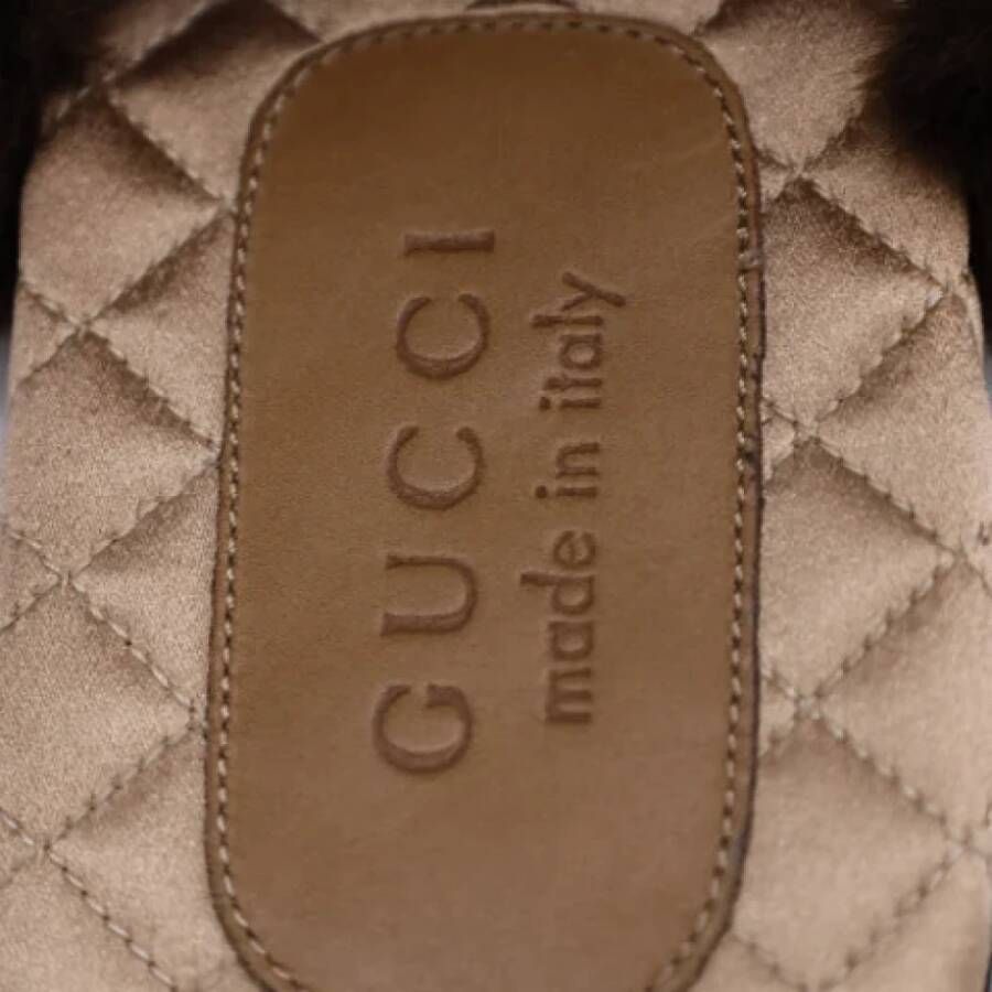 Gucci Vintage Pre-owned Leather mules Black Dames