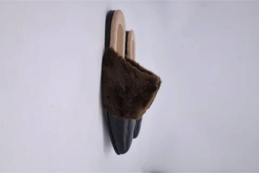 Gucci Vintage Pre-owned Leather mules Black Dames