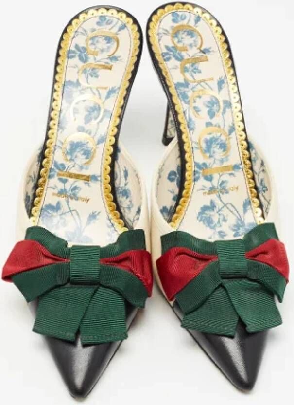 Gucci Vintage Pre-owned Leather mules Multicolor Dames