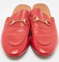 Gucci Vintage Pre-owned Leather mules Red Dames - Thumbnail 3