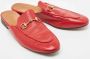 Gucci Vintage Pre-owned Leather mules Red Dames - Thumbnail 4