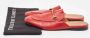 Gucci Vintage Pre-owned Leather mules Red Dames - Thumbnail 9