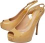 Gucci Vintage Pre-owned Leather sandals Beige Dames - Thumbnail 3