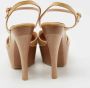 Gucci Vintage Pre-owned Leather sandals Beige Dames - Thumbnail 4