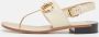 Gucci Vintage Pre-owned Leather sandals Beige Dames - Thumbnail 2