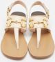 Gucci Vintage Pre-owned Leather sandals Beige Dames - Thumbnail 3