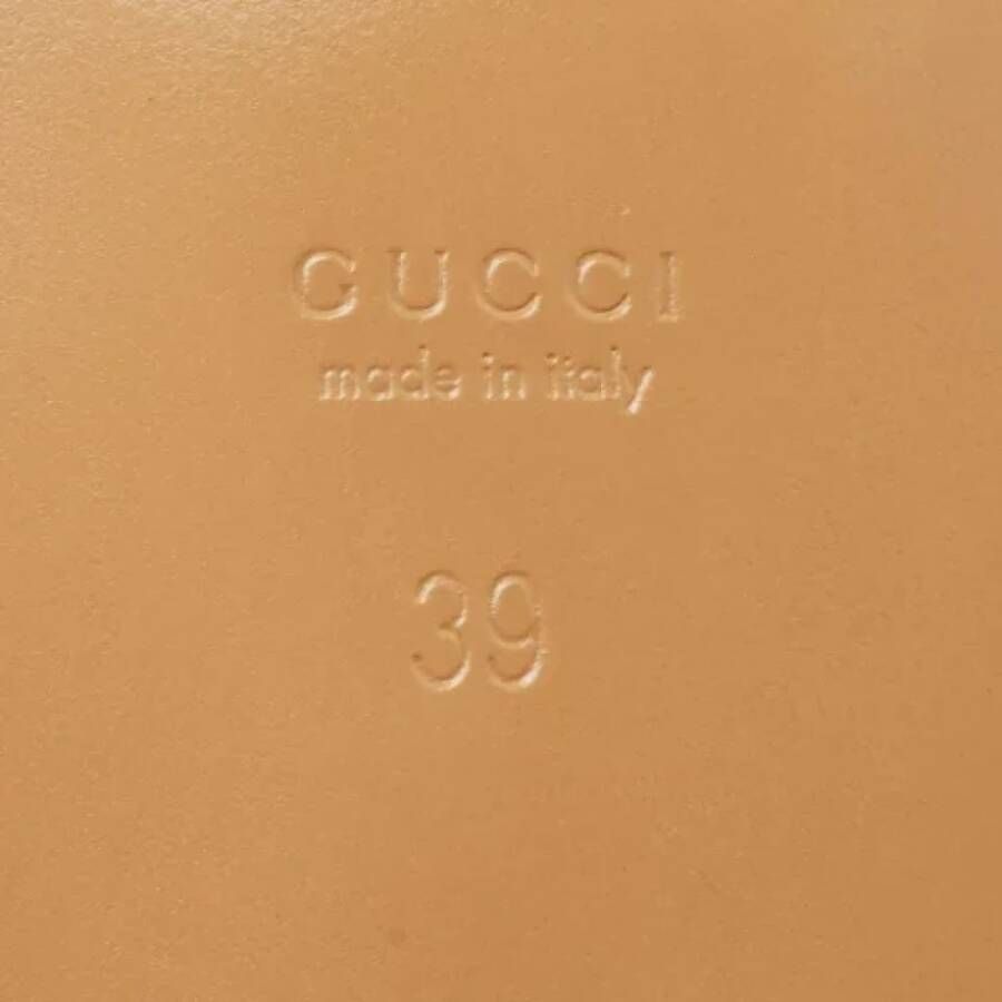 Gucci Vintage Pre-owned Leather sandals Beige Dames