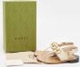 Gucci Vintage Pre-owned Leather sandals Beige Dames - Thumbnail 9