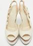 Gucci Vintage Pre-owned Leather sandals Beige Dames - Thumbnail 3