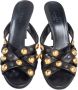 Gucci Vintage Pre-owned Leather sandals Black Dames - Thumbnail 2