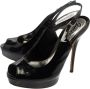 Gucci Vintage Pre-owned Leather sandals Black Dames - Thumbnail 3