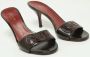 Gucci Vintage Pre-owned Leather sandals Black Dames - Thumbnail 4