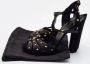 Gucci Vintage Pre-owned Leather sandals Black Dames - Thumbnail 9