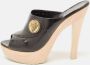 Gucci Vintage Pre-owned Leather sandals Black Dames - Thumbnail 2