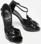 Gucci Vintage Pre-owned Leather sandals Black Dames - Thumbnail 4