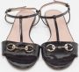 Gucci Vintage Pre-owned Leather sandals Black Dames - Thumbnail 3