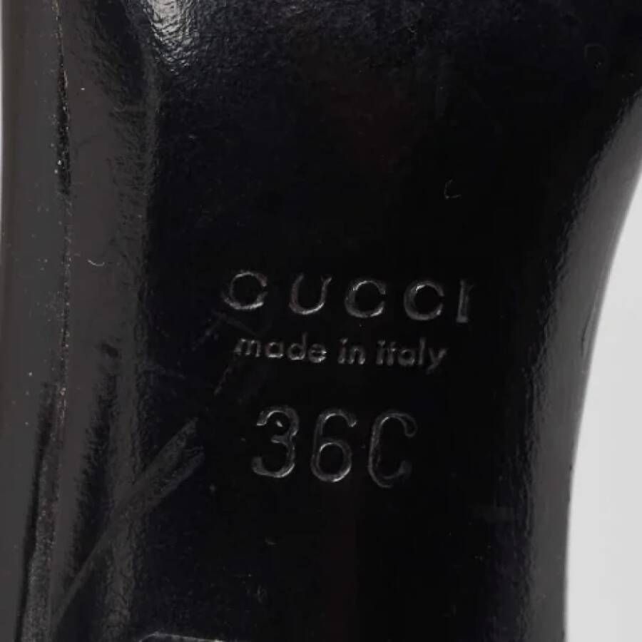 Gucci Vintage Pre-owned Leather sandals Black Dames