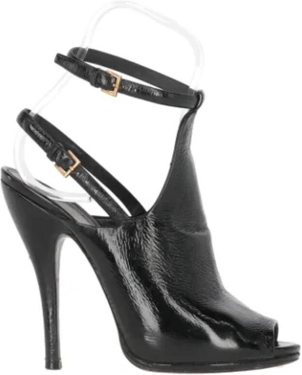Gucci Vintage Pre-owned Leather sandals Black Dames