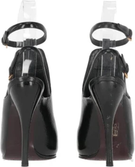 Gucci Vintage Pre-owned Leather sandals Black Dames