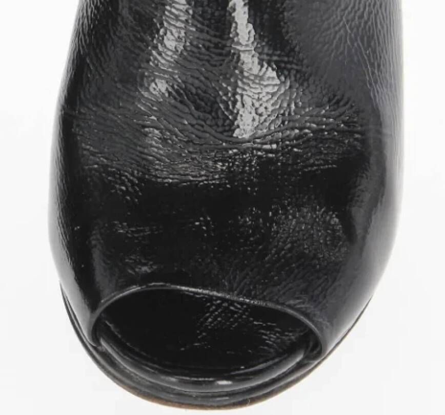 Gucci Vintage Pre-owned Leather sandals Black Dames