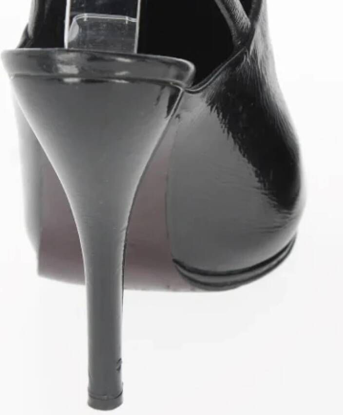 Gucci Vintage Pre-owned Leather sandals Black Dames