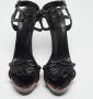 Gucci Vintage Pre-owned Leather sandals Black Dames - Thumbnail 3
