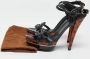 Gucci Vintage Pre-owned Leather sandals Black Dames - Thumbnail 9