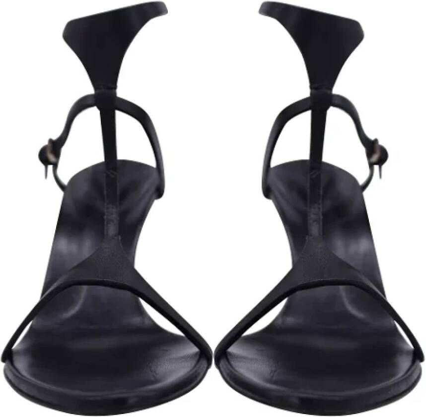 Gucci Vintage Pre-owned Leather sandals Black Dames