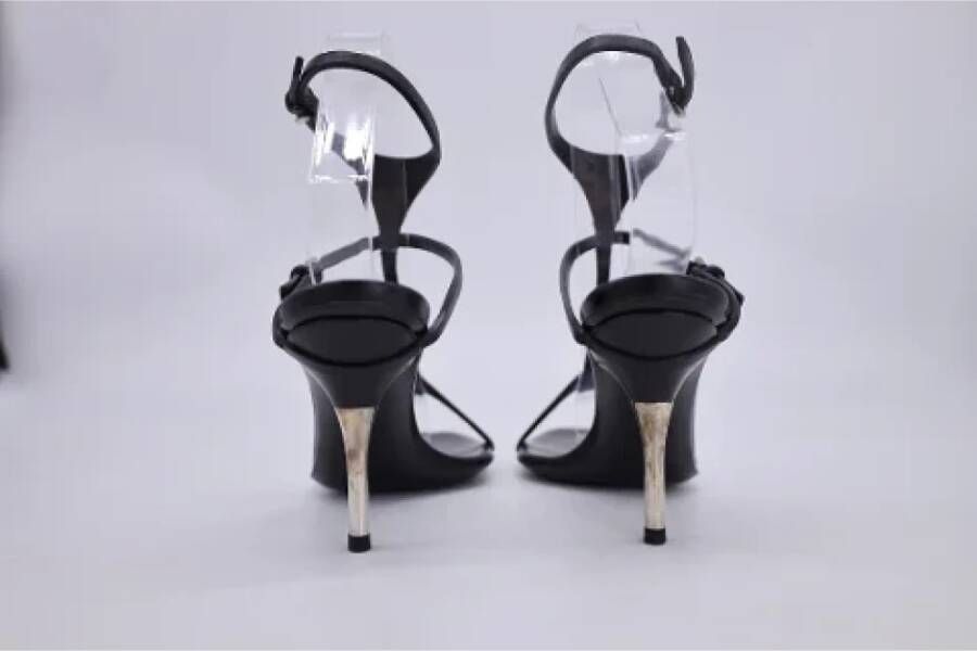 Gucci Vintage Pre-owned Leather sandals Black Dames