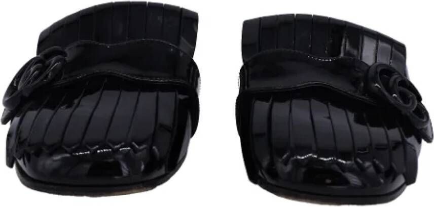 Gucci Vintage Pre-owned Leather sandals Black Dames
