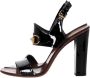 Gucci Vintage Pre-owned Leather sandals Black Dames - Thumbnail 2