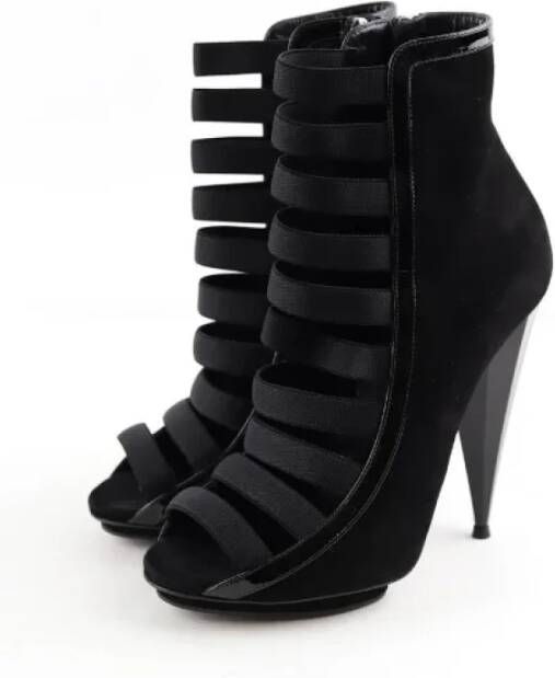 Gucci Vintage Pre-owned Leather sandals Black Dames