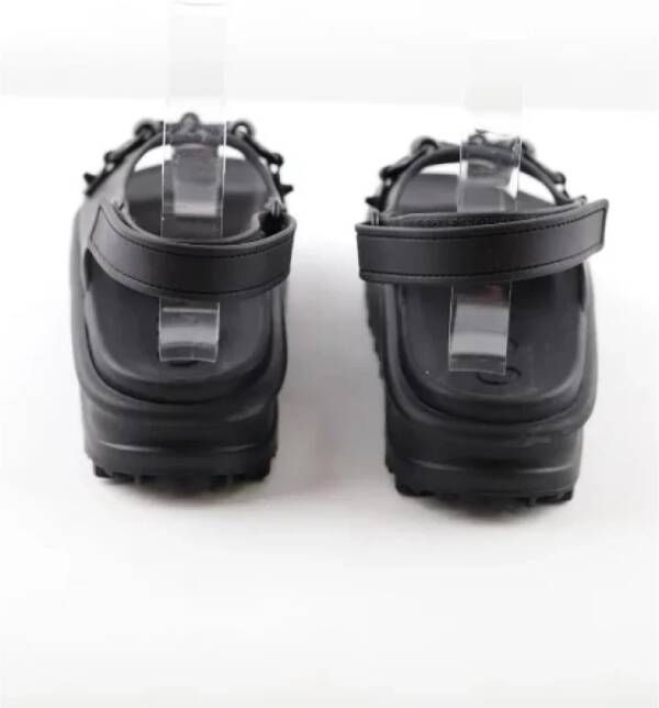 Gucci Vintage Pre-owned Leather sandals Black Dames