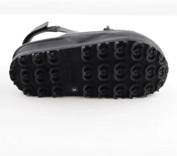 Gucci Vintage Pre-owned Leather sandals Black Dames