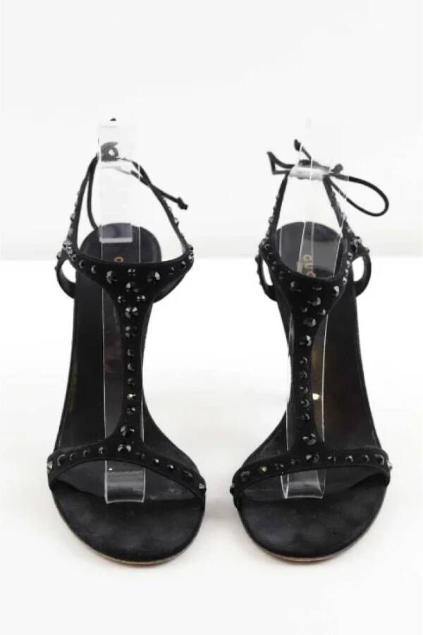 Gucci Vintage Pre-owned Leather sandals Black Dames