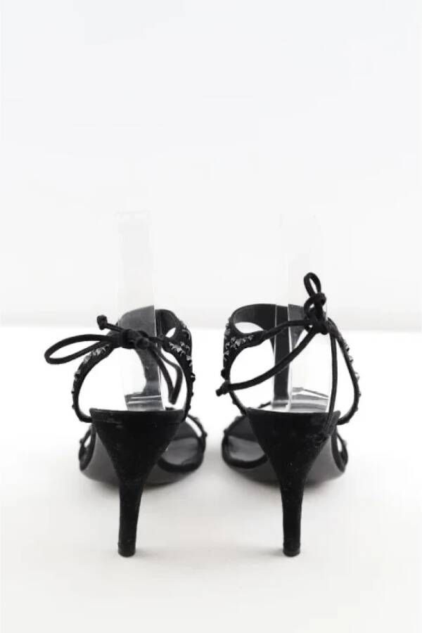 Gucci Vintage Pre-owned Leather sandals Black Dames