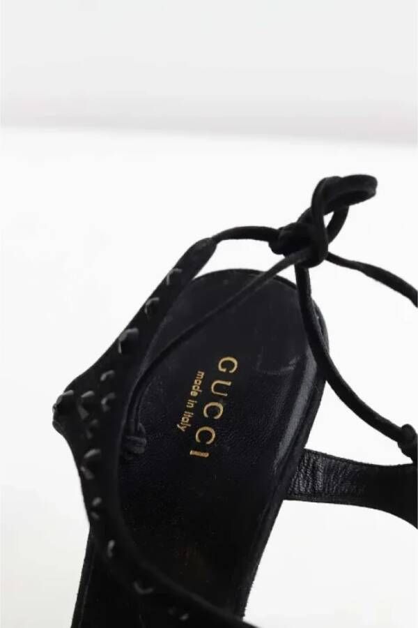 Gucci Vintage Pre-owned Leather sandals Black Dames