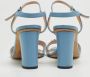 Gucci Vintage Pre-owned Leather sandals Blue Dames - Thumbnail 4