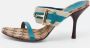 Gucci Vintage Pre-owned Leather sandals Blue Dames - Thumbnail 2
