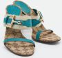 Gucci Vintage Pre-owned Leather sandals Blue Dames - Thumbnail 4