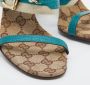 Gucci Vintage Pre-owned Leather sandals Blue Dames - Thumbnail 7