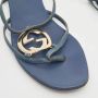 Gucci Vintage Pre-owned Leather sandals Blue Dames - Thumbnail 7