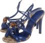 Gucci Vintage Pre-owned Leather sandals Blue Dames - Thumbnail 3