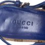 Gucci Vintage Pre-owned Leather sandals Blue Dames - Thumbnail 6