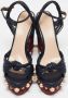 Gucci Vintage Pre-owned Leather sandals Blue Dames - Thumbnail 3