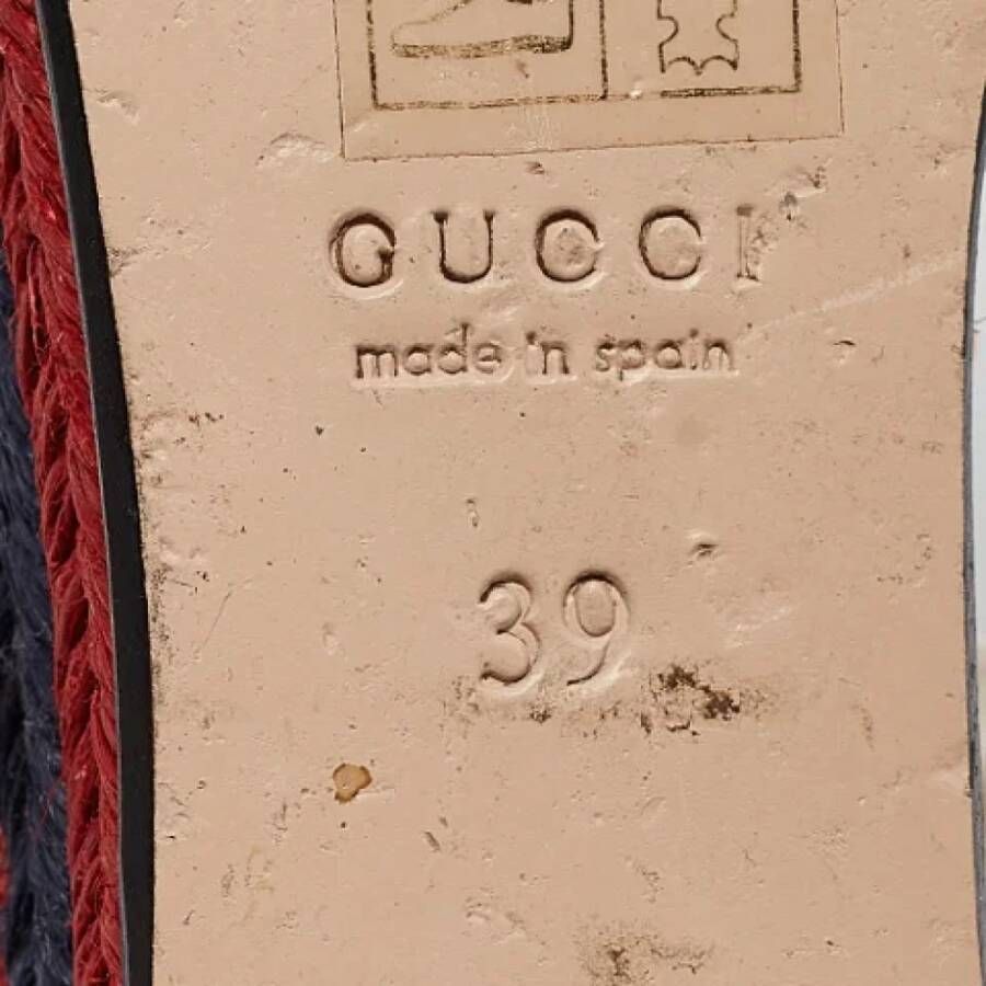 Gucci Vintage Pre-owned Leather sandals Blue Dames