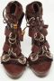 Gucci Vintage Pre-owned Leather sandals Brown Dames - Thumbnail 3