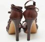 Gucci Vintage Pre-owned Leather sandals Brown Dames - Thumbnail 5