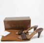 Gucci Vintage Pre-owned Leather sandals Brown Dames - Thumbnail 9