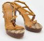 Gucci Vintage Pre-owned Leather sandals Brown Dames - Thumbnail 4